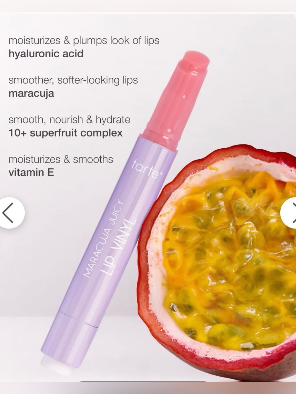 Tarte Maracuja Juicy Lip Vinyl in Shimmering Rose - Picture 4 of 5